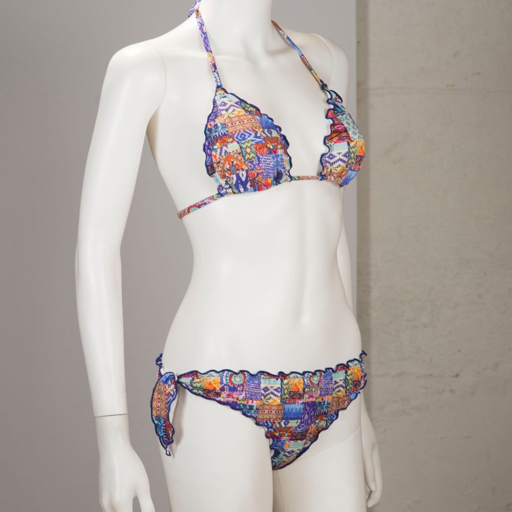 SOLD BRAND NEW Sexy Ruffled Patchwork Bikini
